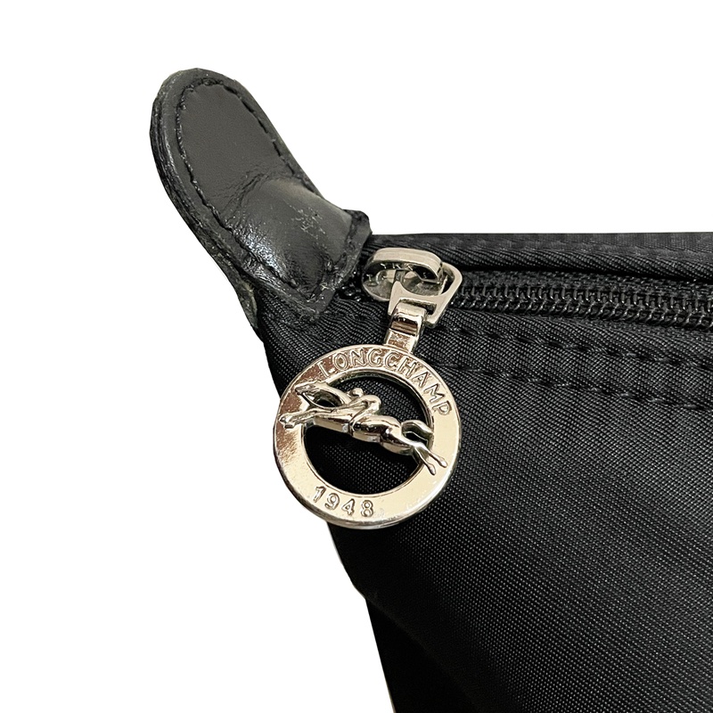 Longchamp Le Pliage黑色厚尼龍托特包(S號)-2