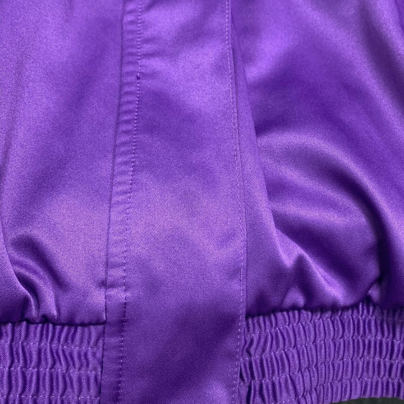 【卓文萱私服】adidas CLIMALITE 紫色緞面連帽外套-6