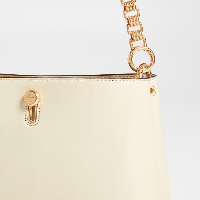 全新 Tory Burch Lily 鏈條斜背包 防刮 米白-4