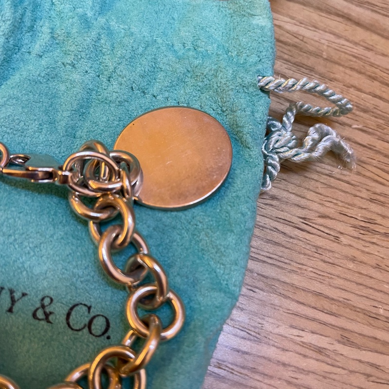 Tiffany 純銀手鍊 圓牌-3