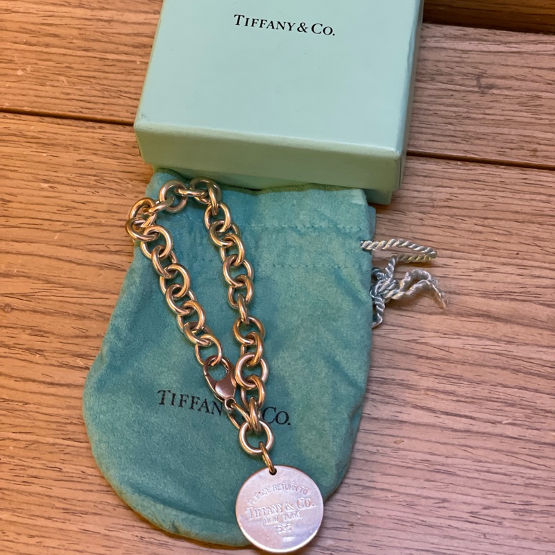 Tiffany 純銀手鍊 圓牌-4