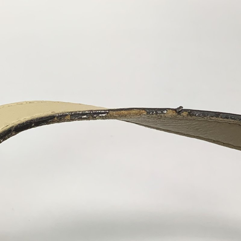 【Gucci】老花白色皮邊托特包-9