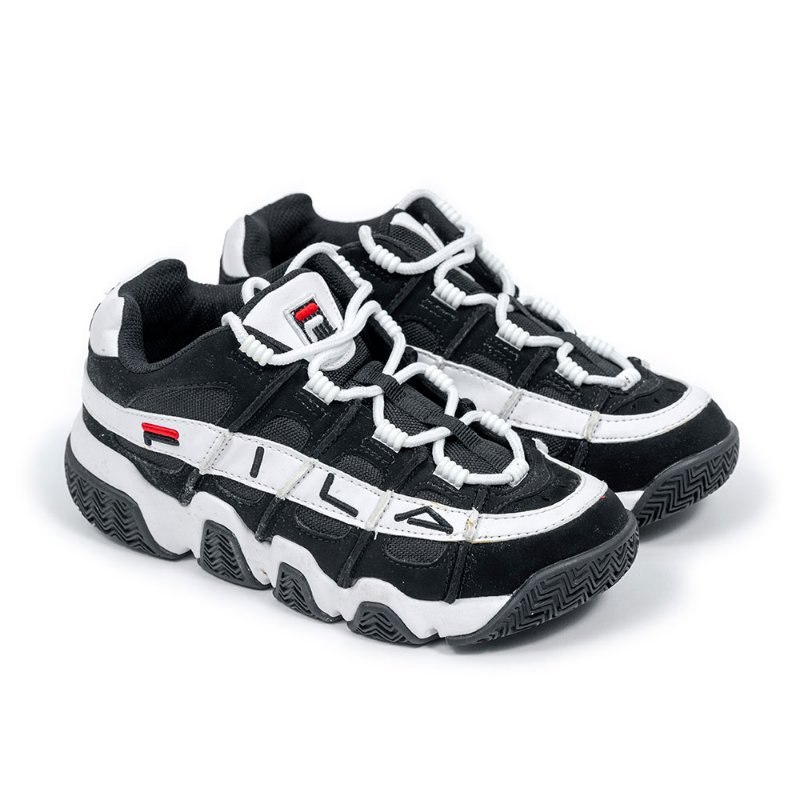 【余皓然私服】FILA 黑白撞色休閒鞋-0