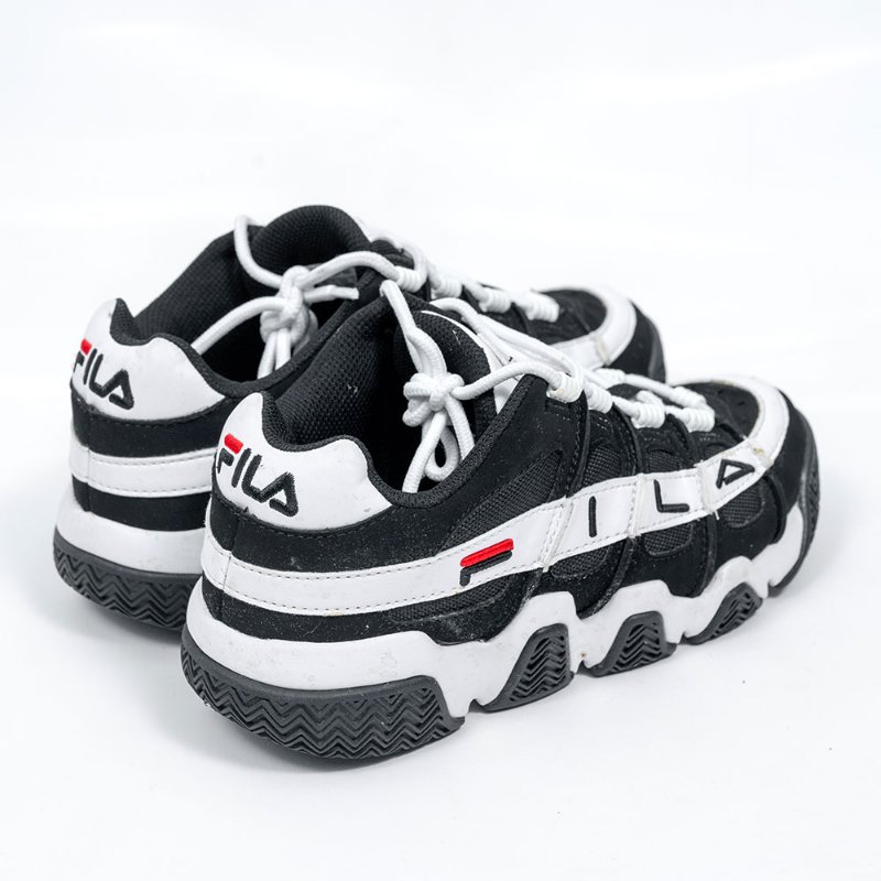 【余皓然私服】FILA 黑白撞色休閒鞋-2