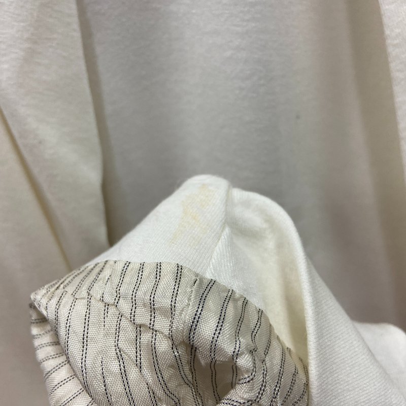 【名人私服】ZARA 白色墊肩棉麻西裝外套-5