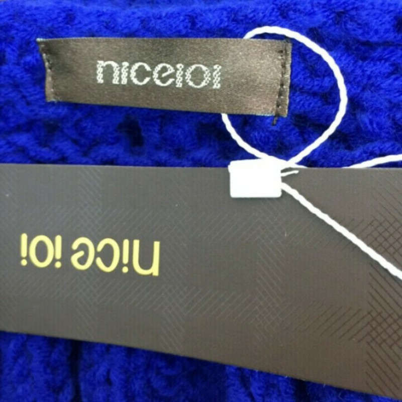 niceioi 專櫃 藍色造型設計針織毛衣 (全新)-2