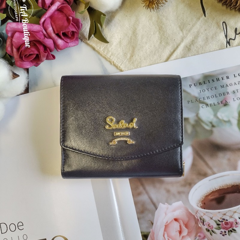 Salad 多卡格真皮中夾皮夾 Tough 副牌-0