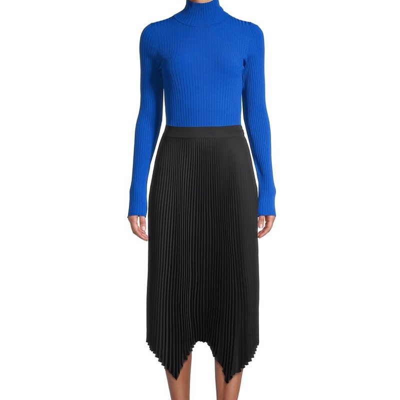 Tory Burch 黑色 百摺裙 全新-1