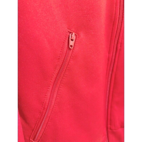 愛迪達正版adidas original 紅色圓領無領外套全新-3