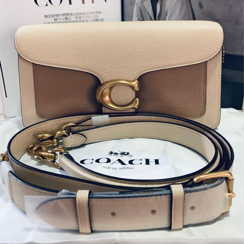 Coach Tabby 26 拼奶茶色-0