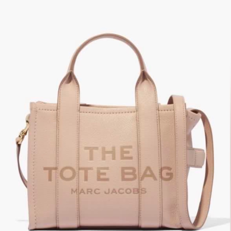 正品現貨 - Marc Jacobs 奶茶色皮質托特包 (mini尺寸)-0
