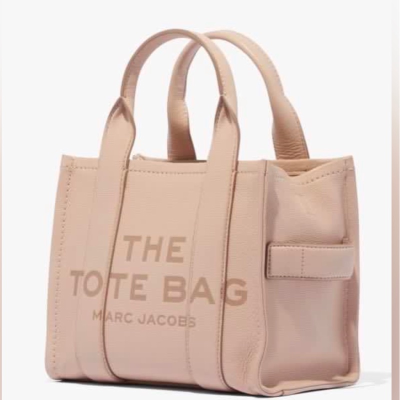 正品現貨 - Marc Jacobs 奶茶色皮質托特包 (mini尺寸)-2