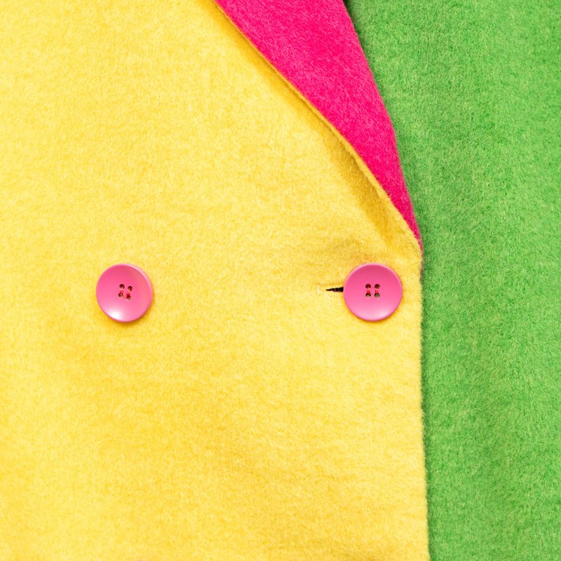 【黃美珍私服】復古撞色墊肩西裝外套-1