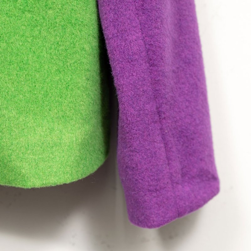 【黃美珍私服】復古撞色墊肩西裝外套-2