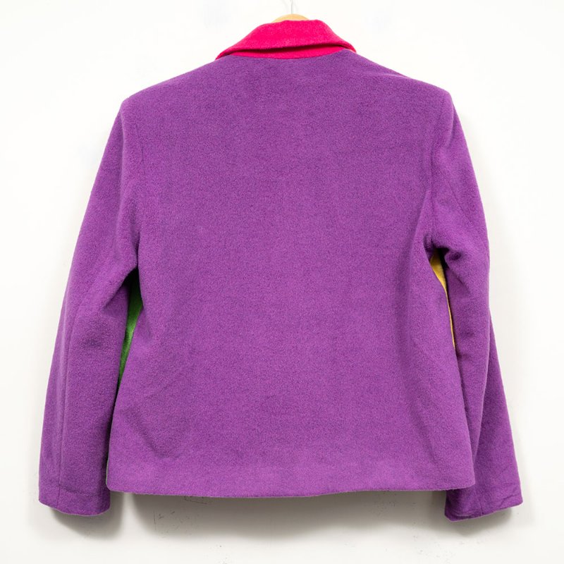 【黃美珍私服】復古撞色墊肩西裝外套-4