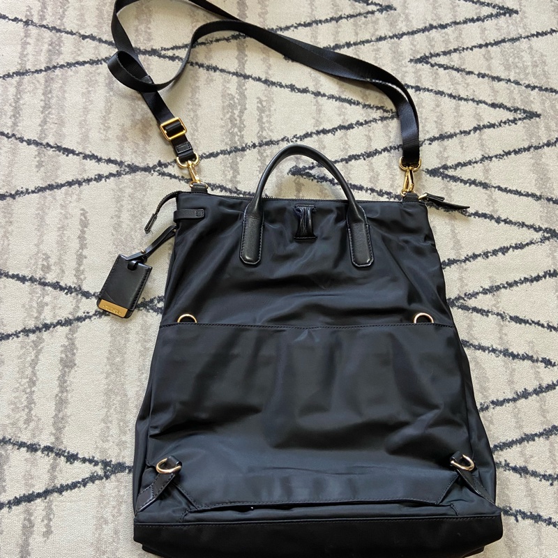 保存良好 TUMI JENA 兩用後背包 電腦包 側背包 斜背包-1