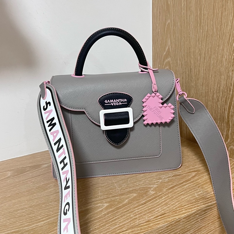 samantha thavasa 日本牌子 側背開扣 書包-2