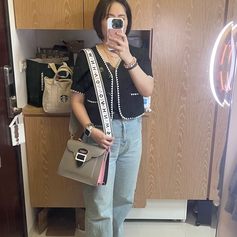 samantha thavasa 日本牌子 側背開扣 書包-6