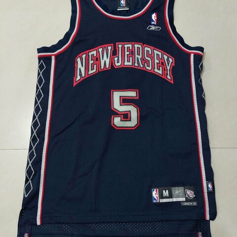 Reebok x NBA New Jersey Nets 刺繡 紐澤西籃網 Jason Kidd Swingman SW 球衣