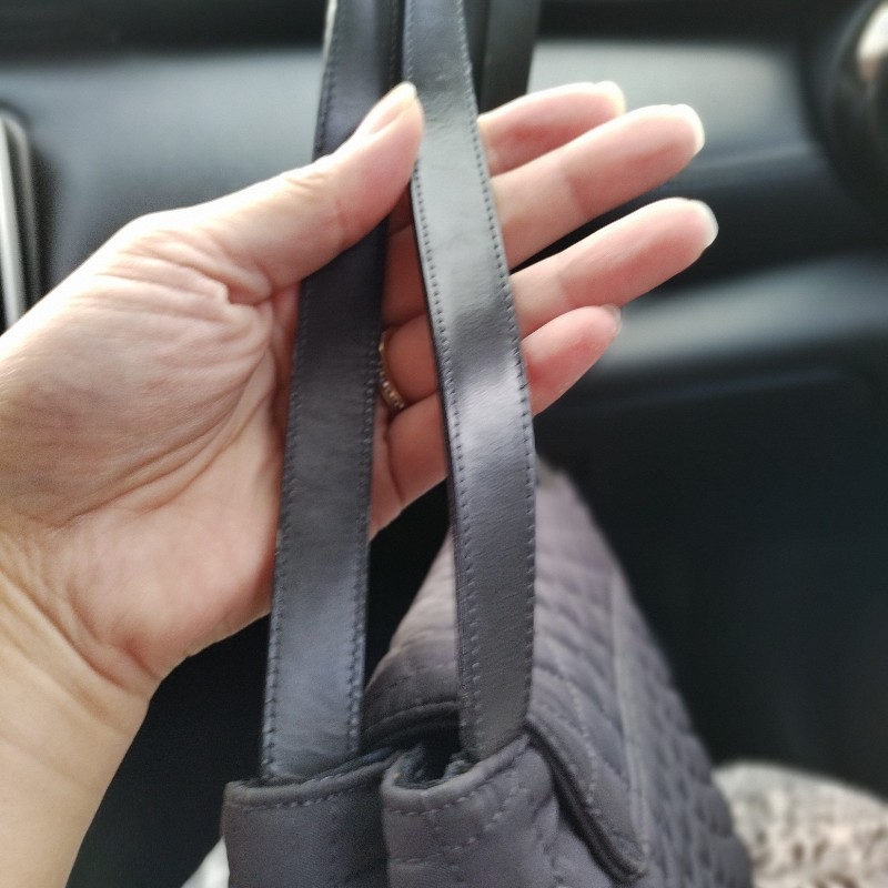 BALLY 專櫃正貨 小香風格澎澎菱格紋梯形肩背包-4