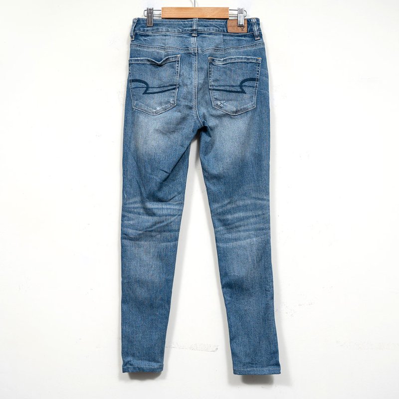 【琁琁私服】American Eagle 刷色抓破拼布牛仔褲-4
