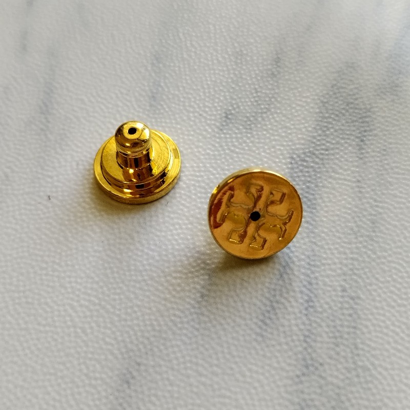 TORY BURCH 香奈兒風格logo珍珠耳釘 耳環-1