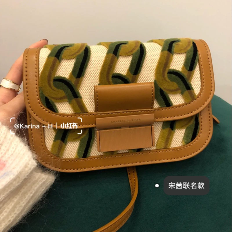 小Ck棕色老花包包 小紅書款-2