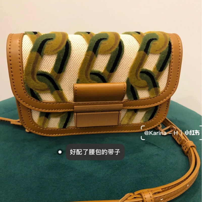 小Ck棕色老花包包 小紅書款-3