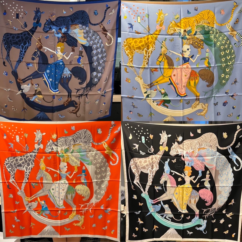 Hermès 美人魚絲巾-0
