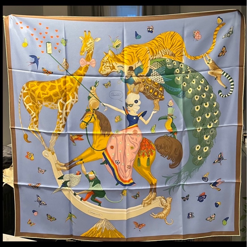 Hermès 美人魚絲巾-3