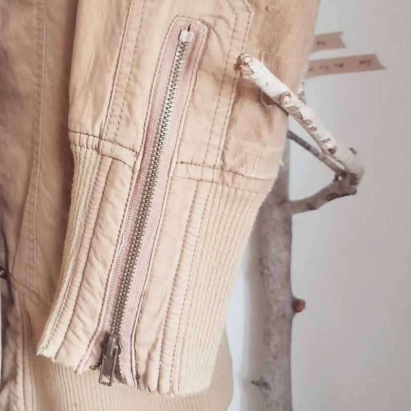 帥氣▪︎牛仔布▪︎ 鋪棉▪︎中長外套▪︎附帽（收入領子）-3