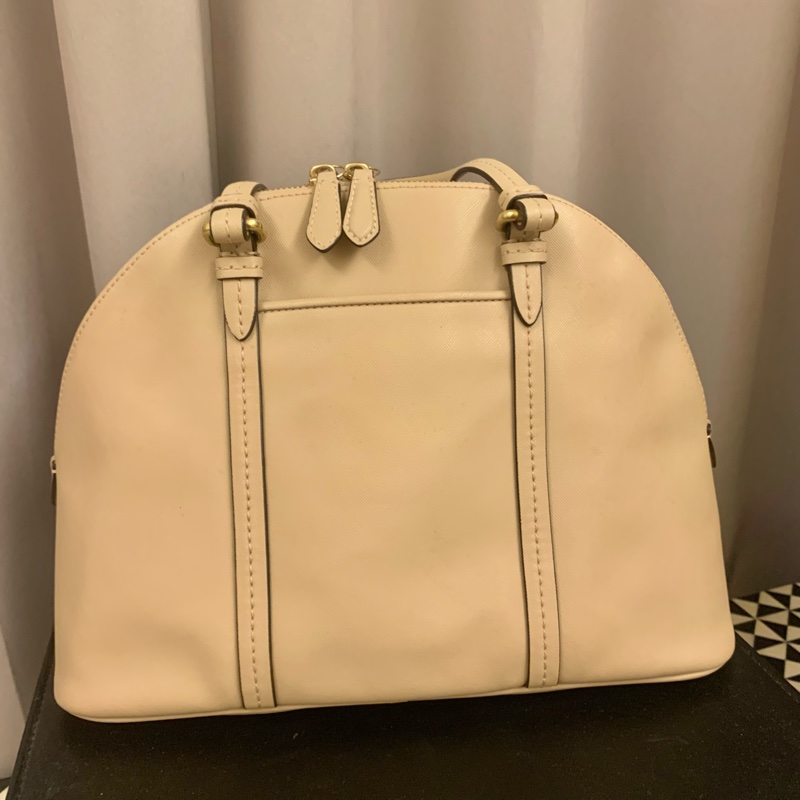 Coach 復古手提包 奶茶色-6