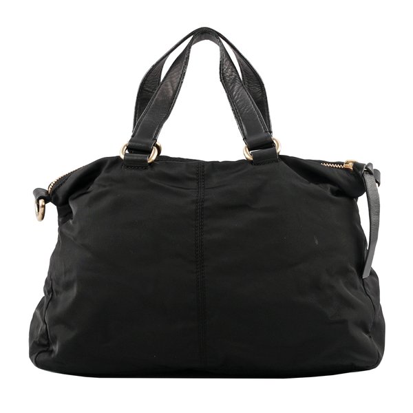 GIVENCHY Bugatti 尼龍拼皮革二用包(黑色)_展示品 GY12000003-1