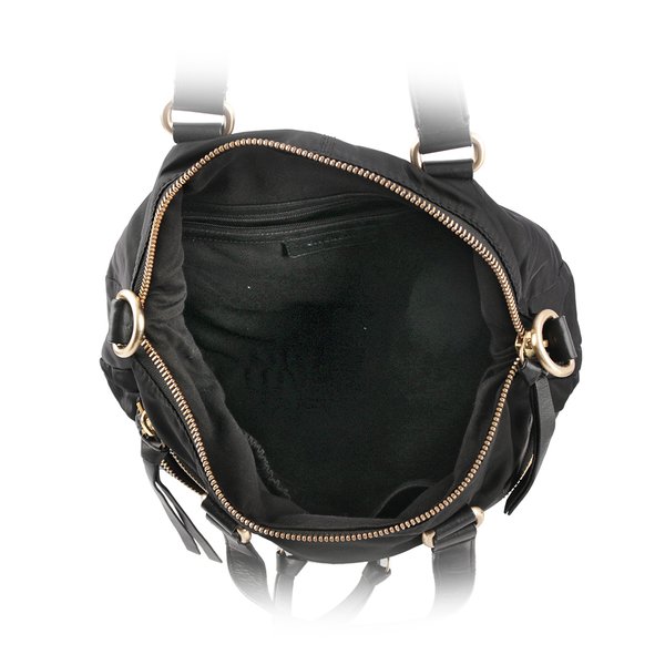 GIVENCHY Bugatti 尼龍拼皮革二用包(黑色)_展示品 GY12000003-4