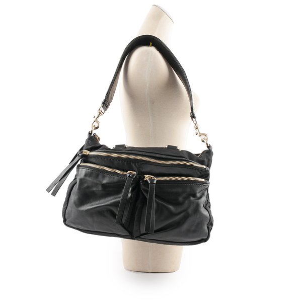 GIVENCHY Bugatti 尼龍拼皮革二用包(黑色)_展示品 GY12000003-7