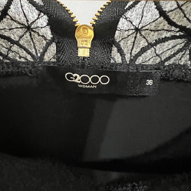 G2000 輕薄上衣 36/ 黑色 蕾絲 優雅 舒適 女人味-2