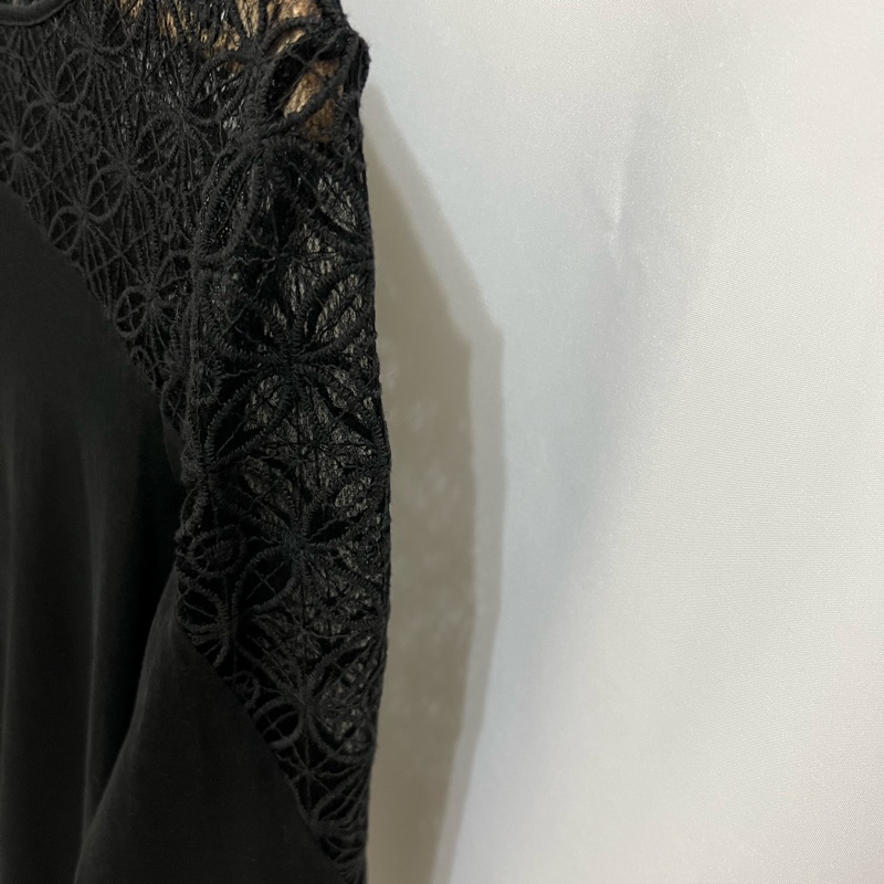 G2000 輕薄上衣 36/ 黑色 蕾絲 優雅 舒適 女人味-8