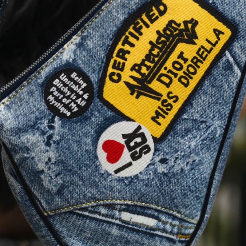 Vintage Dior Denim Saddle Bag 古董迪奧丹寧布馬鞍包miss Diorella限量版-4