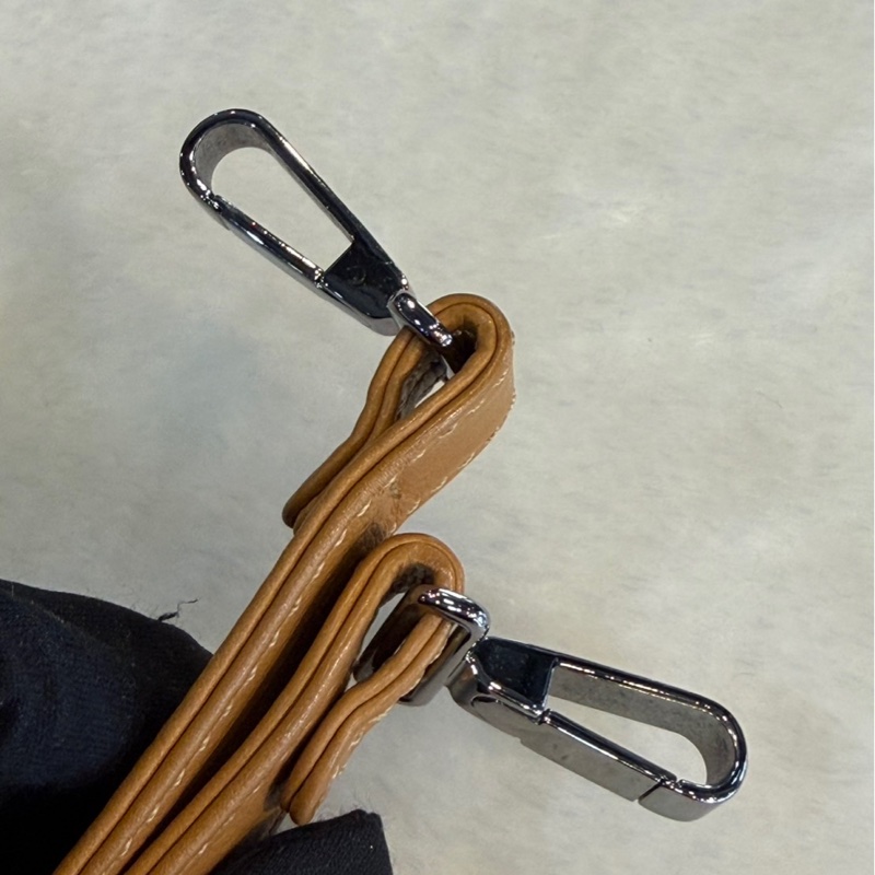 CHANEL 大logo小牛皮手提肩背包(牛奶糖色)_展示品  CH19000007-10