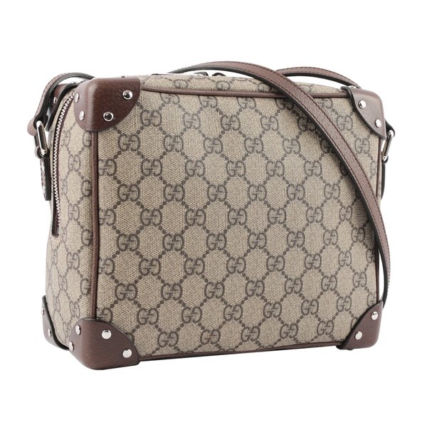 GUCCI GG LOGO方形箱包/斜背包(棕色)_展示品 626363 92TDN 8358-2