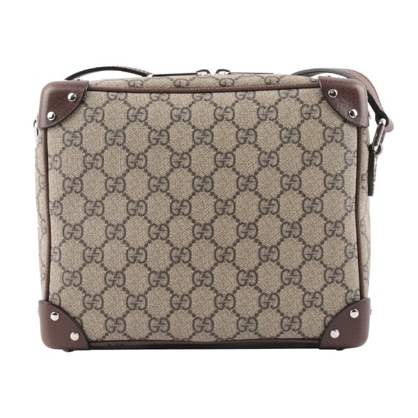 GUCCI GG LOGO方形箱包/斜背包(棕色)_展示品 626363 92TDN 8358-3