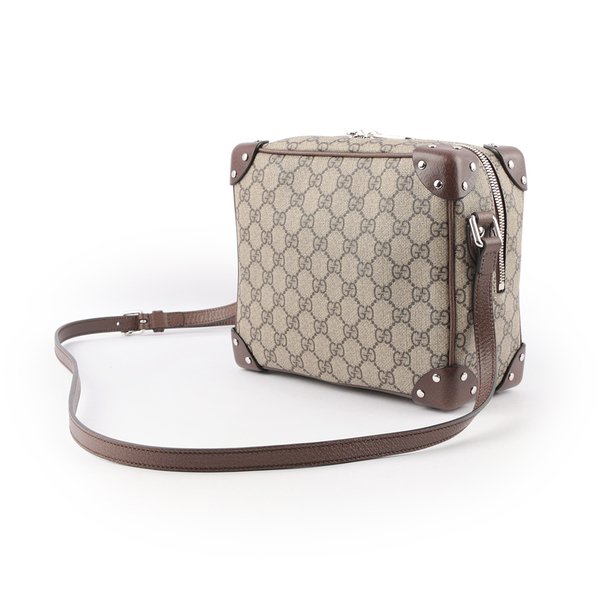 GUCCI GG LOGO方形箱包/斜背包(棕色)_展示品 626363 92TDN 8358-4