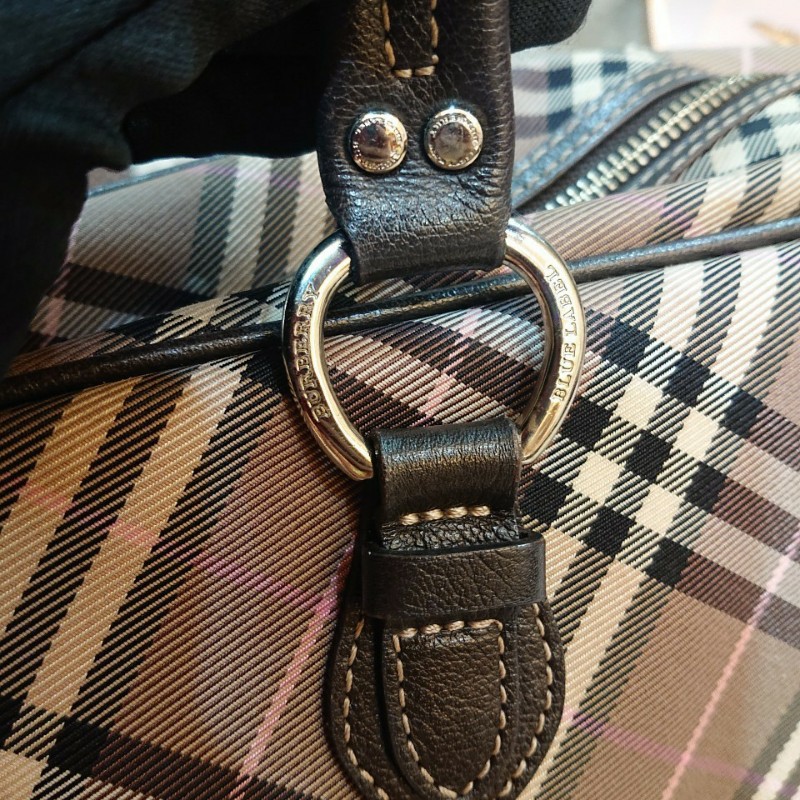 💕【正品】Burberry經典格紋波士頓肩背/手提包-2