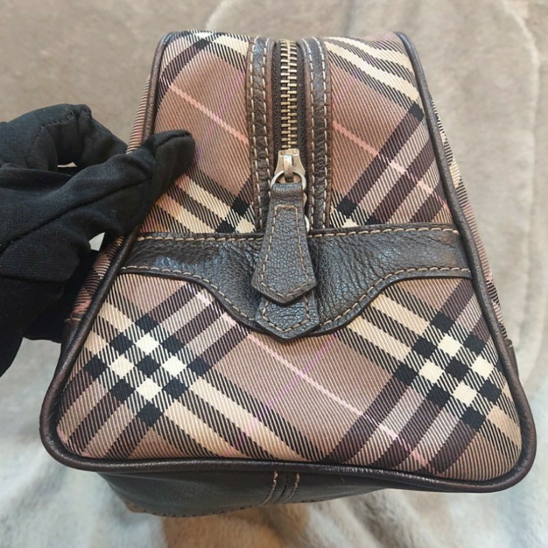 💕【正品】Burberry經典格紋波士頓肩背/手提包-5