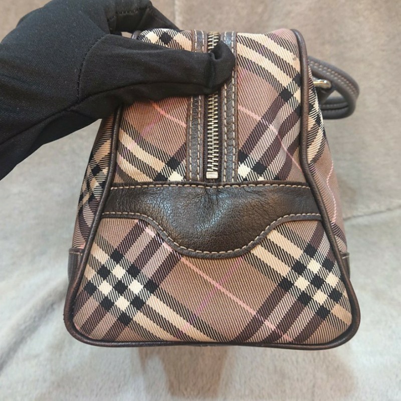 💕【正品】Burberry經典格紋波士頓肩背/手提包-6