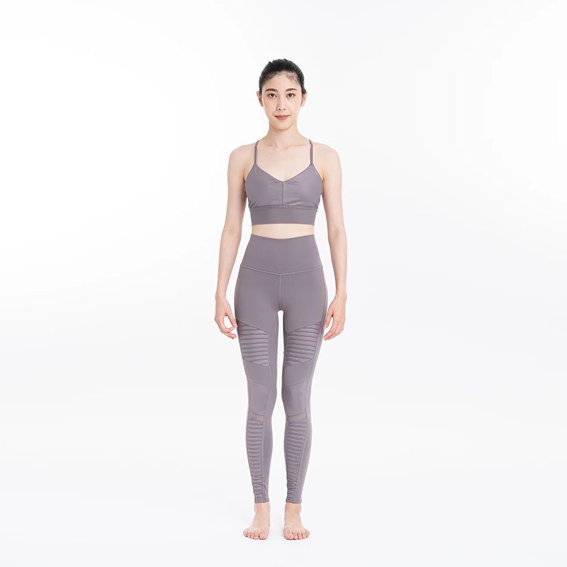 【全新品】ALO YOGA 高腰機能緊身褲-紫芋色-3