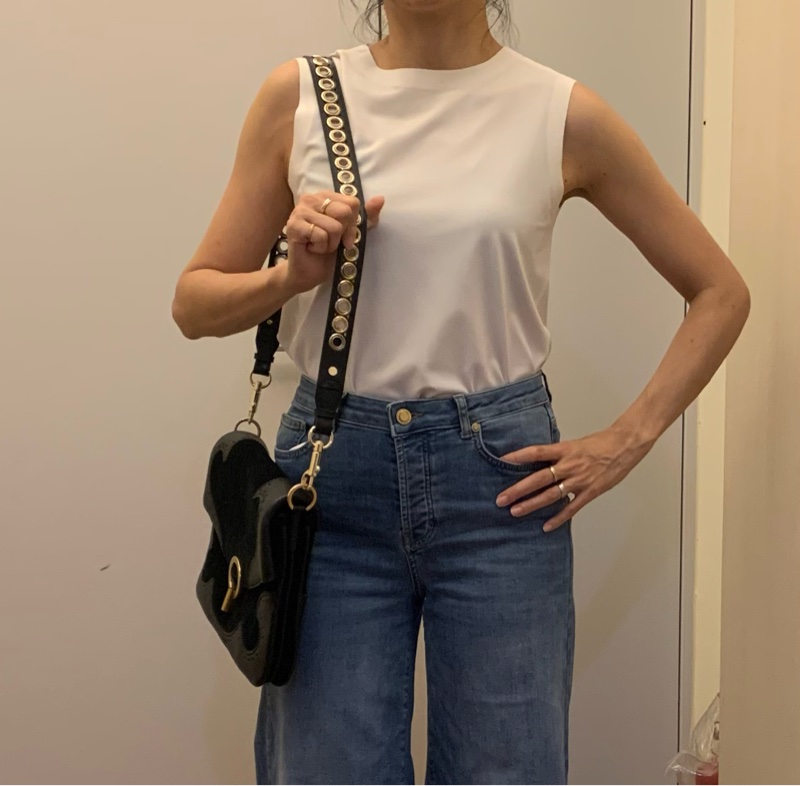 法國 sandro 肩背斜背包 + 額外 設計款肩背帶-4