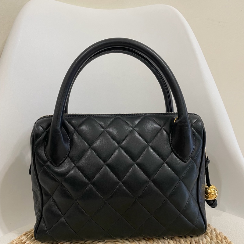 🏷Chanel 菱格金球包-0