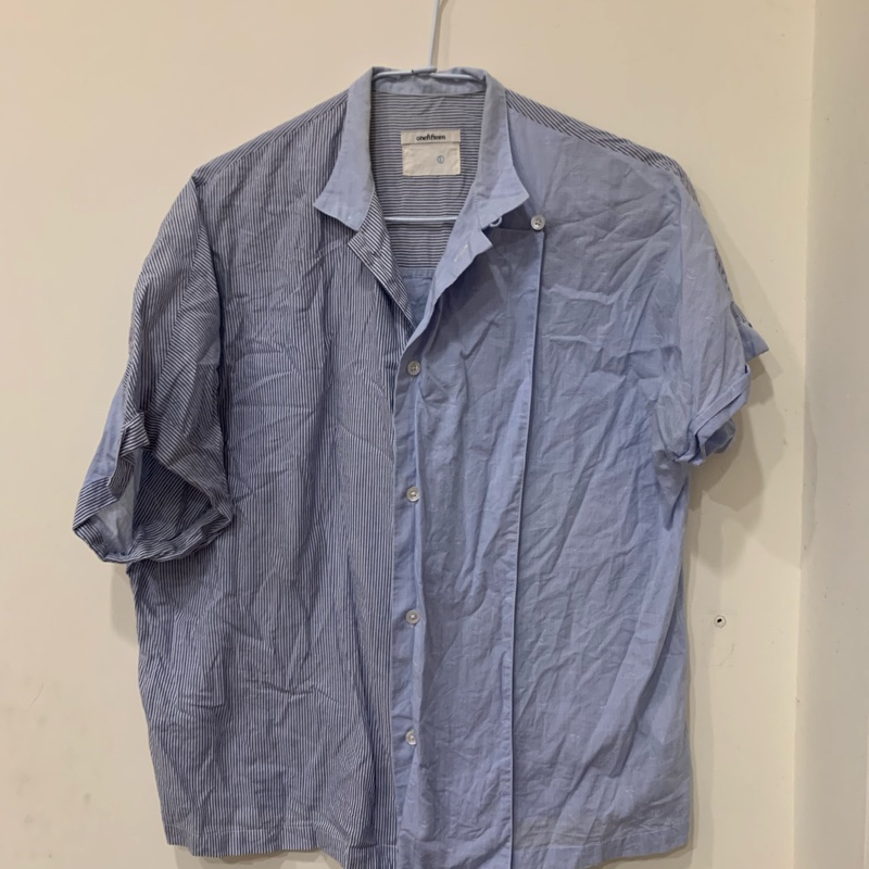 Onefifteen 初衣食午自有品牌不對稱襯衫-0