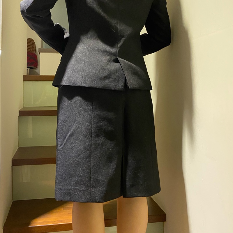 日款黑色西裝三件套組-3